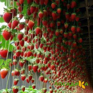 Клубника ампельная Анастасия купить по цене от 370р. в интернет-магазине «Посадика» с доставкой почтой в в Шацке и по всей России – [изображение №1].